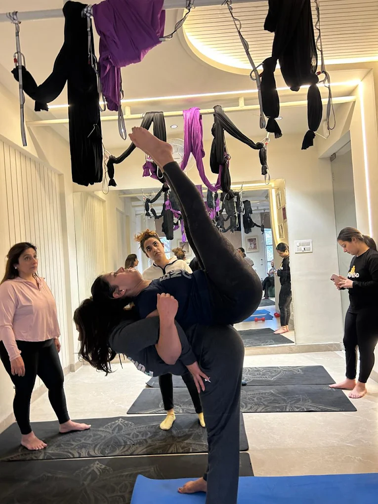 Aerial Yoga Training for Strength and Flexibility